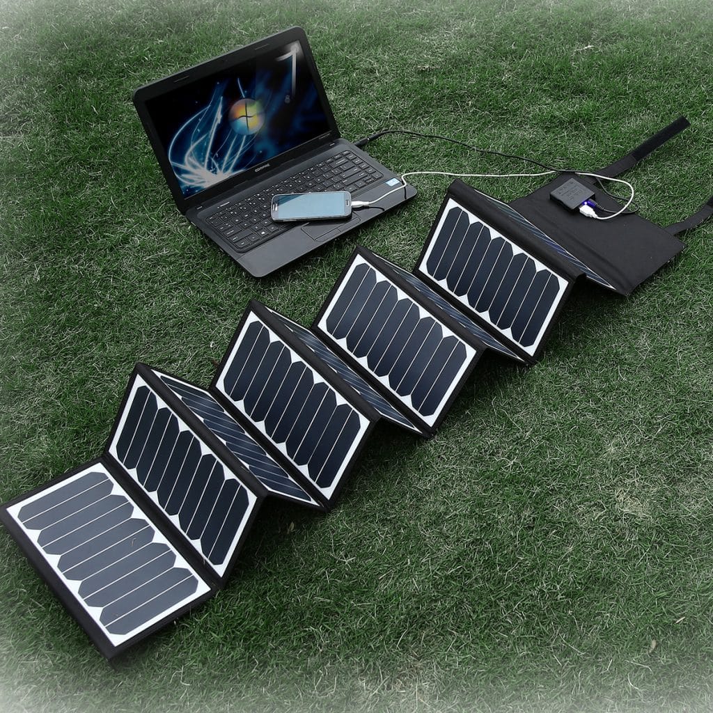 Exemple d'un Panneau solaire portable