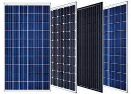 Différents choix de panneaux solaires